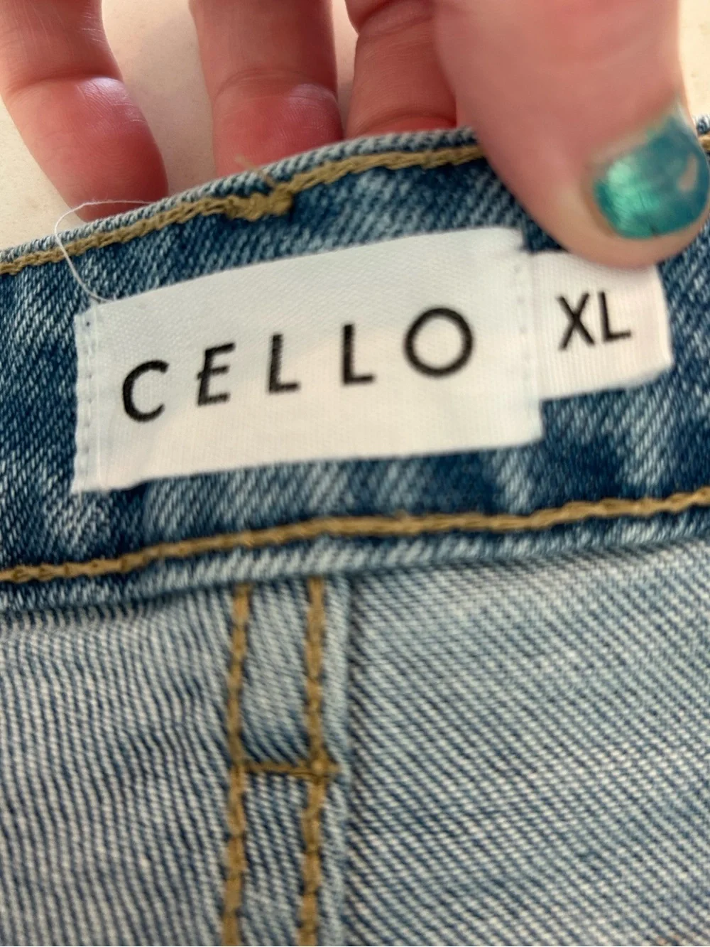 Distressed denim Cello frayed jean shorts